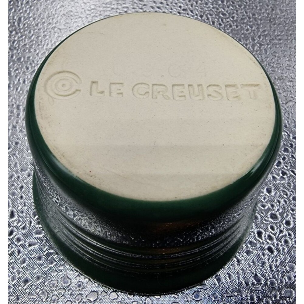 Le Creuset Stoneware Green Ramekins Sauce/Condiments Bowl (4) READ LISTING!!! - Picture 6 of 16